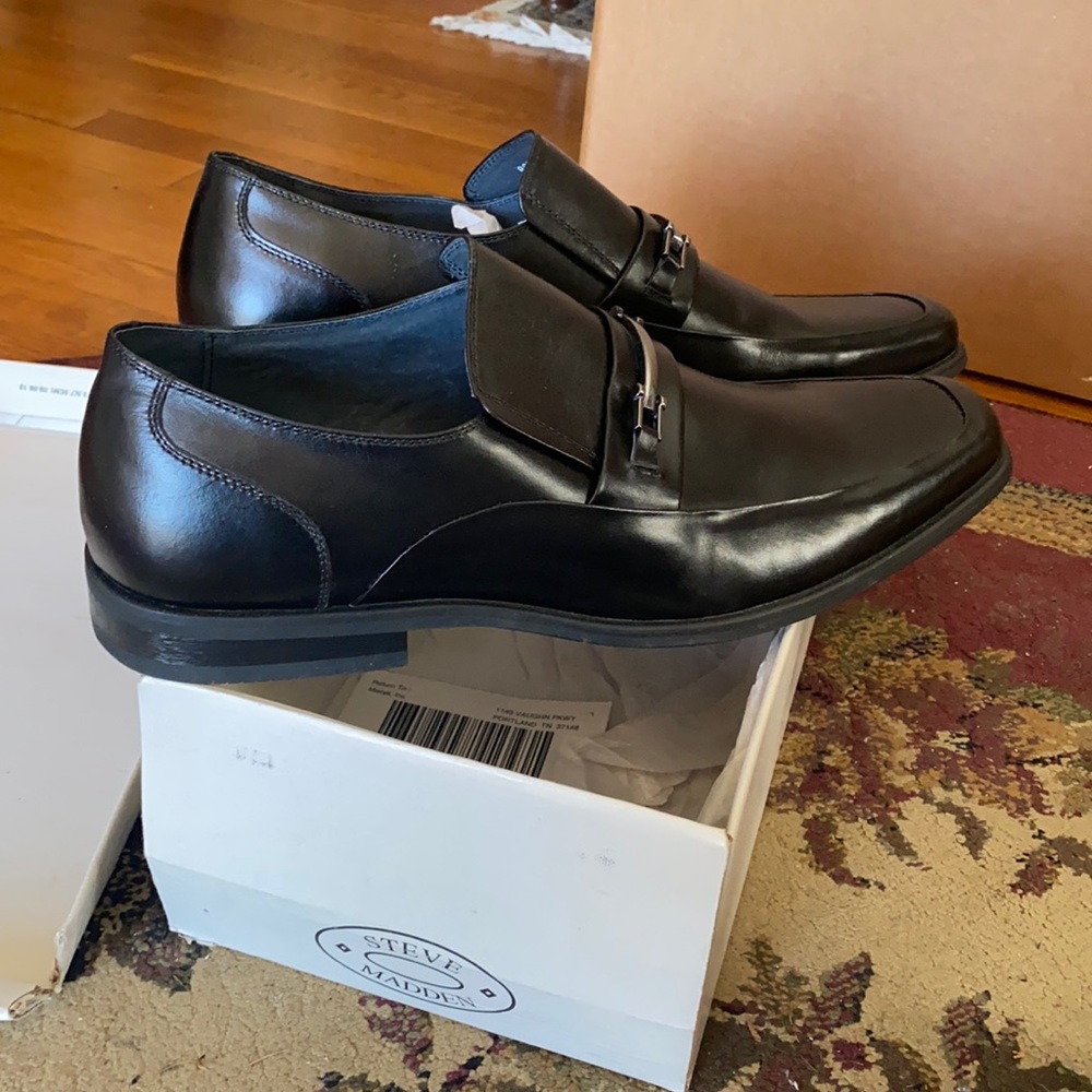 Never worn size 13 Roddey Black Leather Dress Shoe